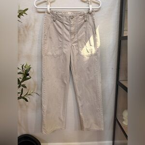 Universal Thread womens Light Beige Straight-Leg Pants cotton